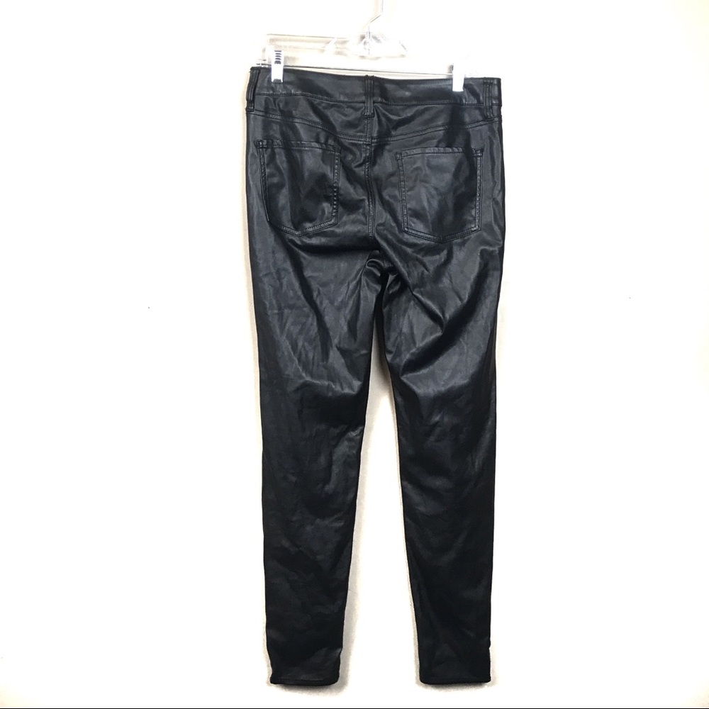 American eagle black faux leather hi rise jegging - Picture 4 of 6